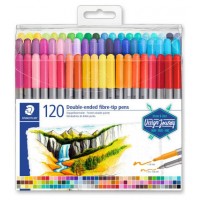 ESTUCHE DE PLÁSTICO CON 120 ROTULADORES, COLORES SURTIDOS STAEDTLER 3200 TB120 (Espera 4 dias)